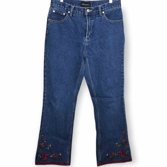 No Boundaries Y2K Boho Embroidered Bootcut Jeans size 9 - Picture 1 of 4